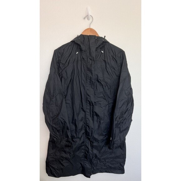 L.L.Bean Women's Trail Model Rain Coat Black Size Small Gorpcore Windbreaker - Picture 1 of 9